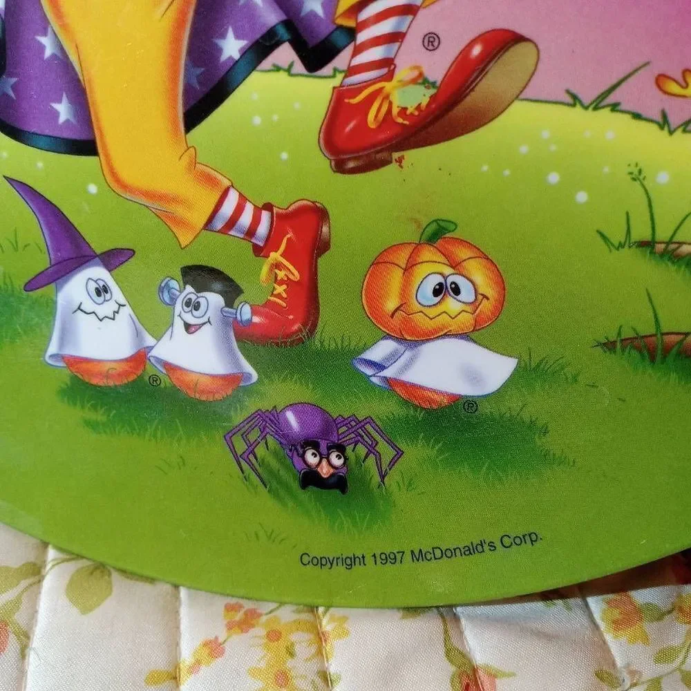 Vintage McDonald's Halloween Plate (1997)